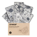 JOYMOOP 12 Pack Decorate Cleaning Cloth (Black White of Decorative Series), Reusable Absorbent Dish Towels, Non-Scratch Washable Rags for Cookware, Kitchen and Household Cleaning - 6.7×7.9 inch