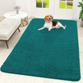 OLANLY Dog Door Mat - Absorbent Non-Slip Mud Mat for Indoor Use | Quick Dry Chenille, 70x46, Lake Blue