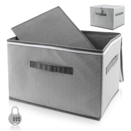 Lockable Adult Toy Bag Storage Organizer Bins,15 x 10 x 10 Inches Toy Storage Organizer Casewith Zipper Lid for Women and Men