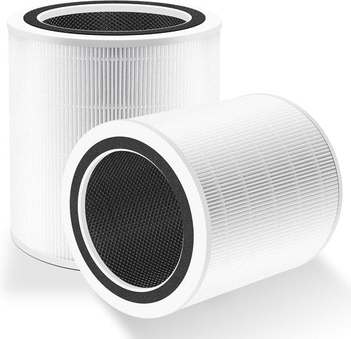 LEVOIT Core 400S Replacement Filter - 3-in-1 Air Purifier Filter | Compatible with Core 400S-RF, 2 Pack, White
