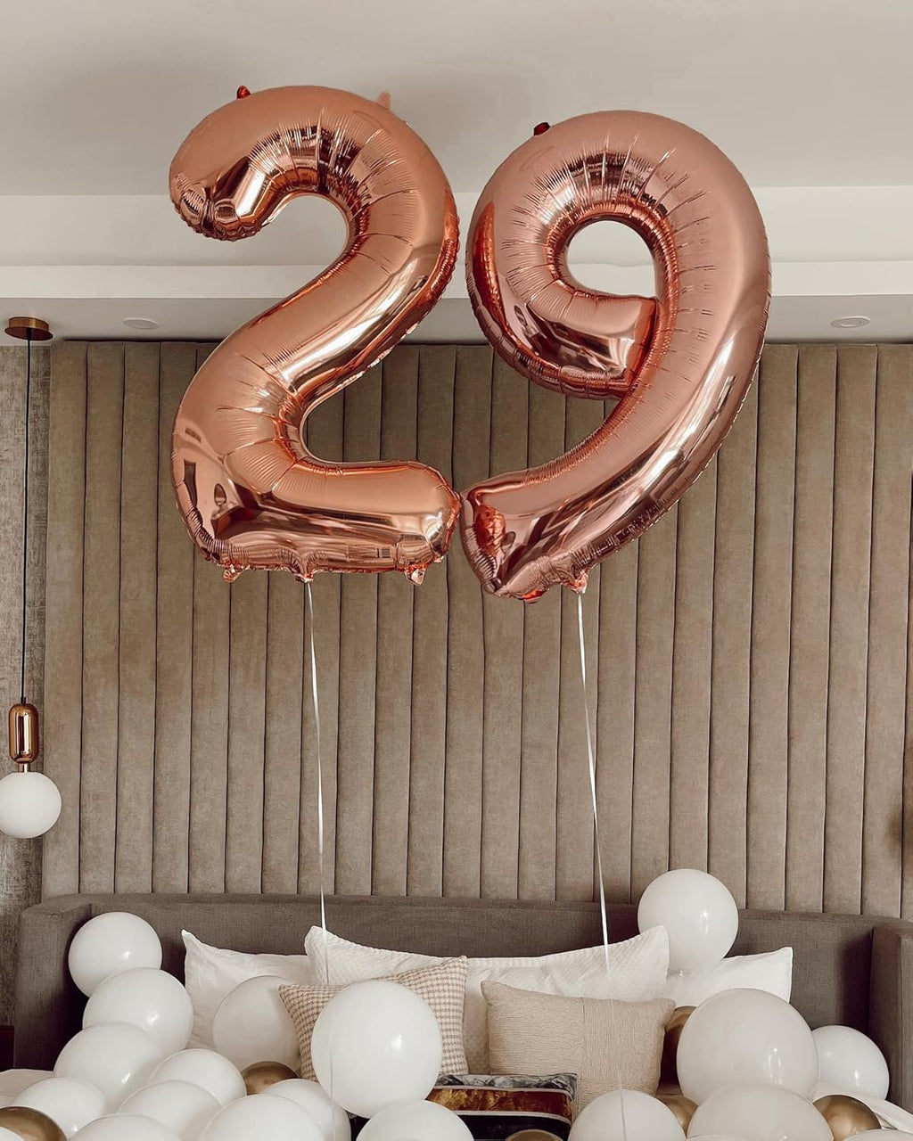 Rose Gold Number 2 Balloon - 40 Inch 2nd Birthday Decoration for Toddlers | Sparkling Party Decor