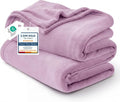 Bedsure GentleSoft Fleece Blanket - Lightweight Plush Cozy Twin Size Lilac 60x80 Inches for Bed & Travel