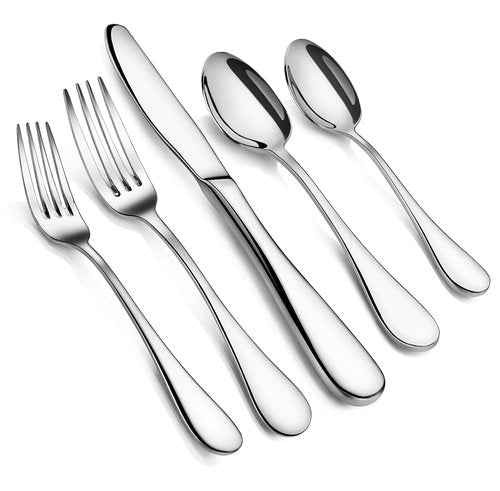 Artaste 56389 Rain 18/10 Stainless Steel Flatware 20-Piece Set, Service for 4