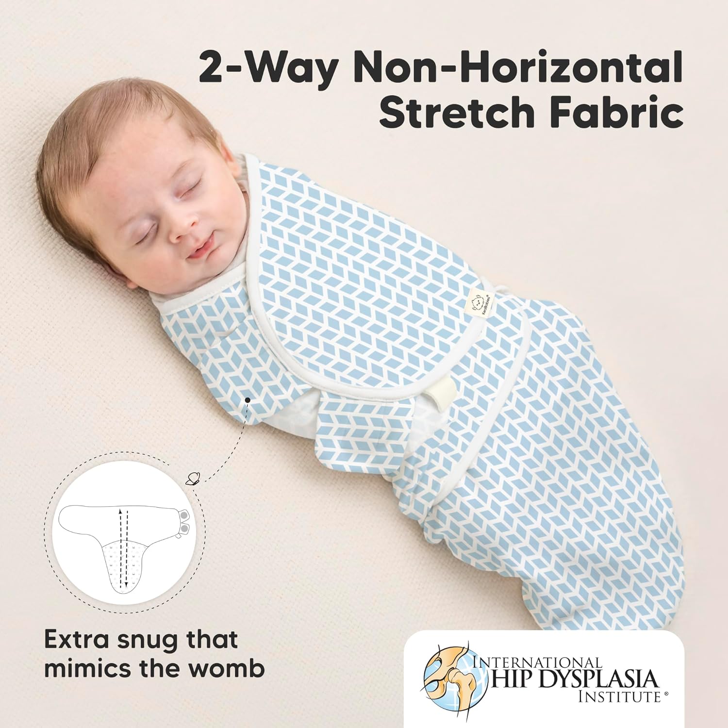 Skiennix Organic Baby Swaddle Sleep Sacks - Soft & Snug for Newborns 0-3 Months | 3-Pack in Storm Color