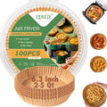 Air Fryer Liners - 100PCS Unbleached Non-Stick Parchment Paper for 2 to 5 Qt Air Fryers | 6.3 Inch