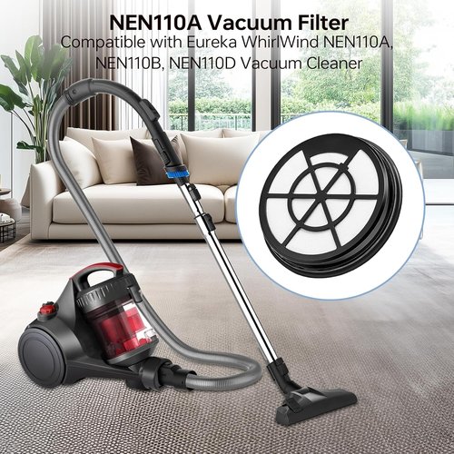 Eureka NEN110A/NEN110B/NEN110D Vacuum Filter - 6 Pack Inlet Frame & Sponge Filter for Bagless Canister