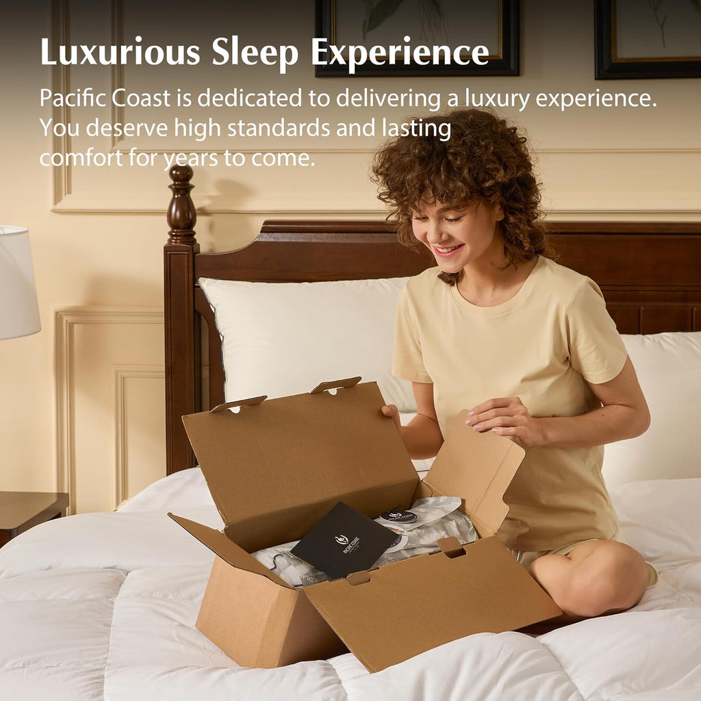 Pacific Coast | Hotel Collection Goose Feather & Down Bed Pillow - Medium Support, Standard Size