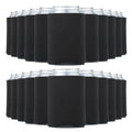 PATIKIL Blank Beer Can Cooler Sleeves, 200Pcs Plain Bulk Collapsible Bottle Sleeve Insulated Foam Can Cover for 10oz Bottle Can Wedding Party Events HTV Sublimation, Black