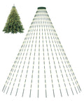 Tomanwai Christmas Tree Lights, 400 LED Christmas Lights with 8 Light Modes & Memory Function, 6.6FT x 16 Lines Outdoor Christmas Light with Timing Function for Christmas Decorations - Warm White
