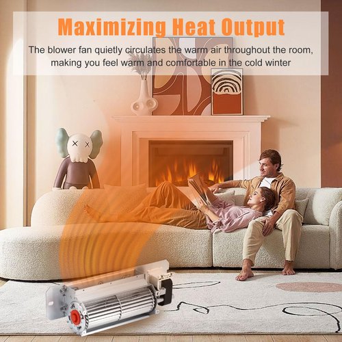 Criditpid GZ550-1KT GZ552 Blower Fan Kit for Napoleon & Continental Fireplaces, GZ550 Fireplace Blower Fan Kit for Napoleon GD36NTR BGD36NTR BGD36, Continental BCDV36NTR BCDV36 CDV36NTR, Rotom HB-RB58