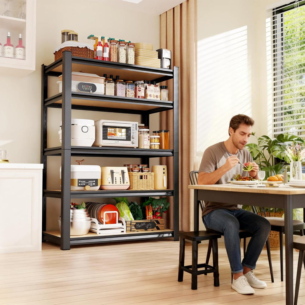 Regine Switzerland Heavy-Duty Garage Shelving Unit - 5-Tier Adjustable Metal Rack | 71"H x 35"W x 16"D, 2050LBS Capacity