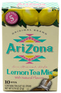 Arizona Lemon Iced Tea Stix Sugar Free, 10Countper Box (Pack of 6), Low Calorie Single Serving Drink Powder Packets, Just Add Water for a Deliciously Refreshing Iced Tea Beverage