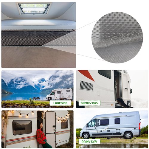 Mattress Underlay 79" L x 59" RV Under Mattress Ventilation Air Meshfiber Under Mattress Pad for RV Boat Camper Creating The Bed Air Dry and Flow