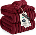 Bedsure GentleSoft Full Blanket - Cozy Red Throw for Bed, Perfect for Women & Girls | 84x90 Inches