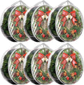 6 Pack Wreath Storage Container - 30" Wreath Storage Bag with Sturdy Handles for Comforters & Bedding