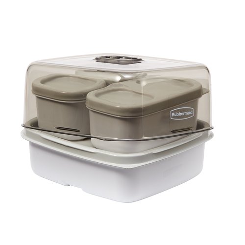 Rubbermaid Fasten + Go Sandwich Kit, Smoke Gray, 3-Piece Set