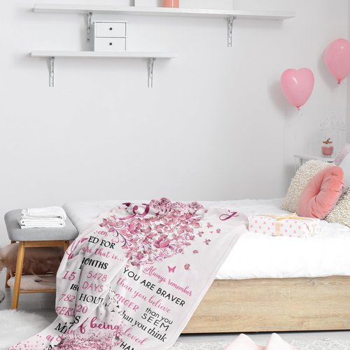 Vuinezo 15 Year Old Girl Gifts Blanket 50"X60", 15th Birthday Decorations for Girls, Quinceanera Gift, 15th Birthday Gifts for Teen Girls, Bday Gift for 15 Year Old Girl, Sweet 15 Bday Decorations