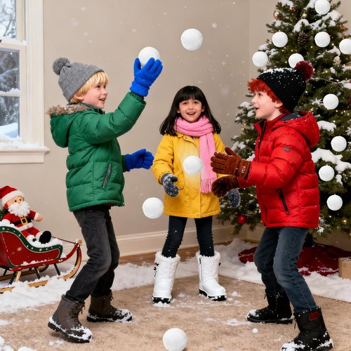 50 Pack Snow Balls for Kids Indoor,Artificial Fake Snowball Fight in a Bucket Set, Soft Christmas Snowball Toy for Soft Snow Ball Game Party,Child Interactive Activities (White)