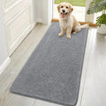OLANLY Dog Door Mat - Absorbent Non-Slip Mud Mat for Indoor Use | Quick Dry Chenille, 70x35, Grey