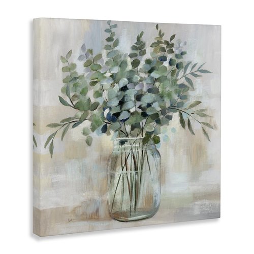 Stupell Industries Soothing Eucalyptus Herb Arrangement, Designed By Nan, 36 x 36, Canvas Wall Art