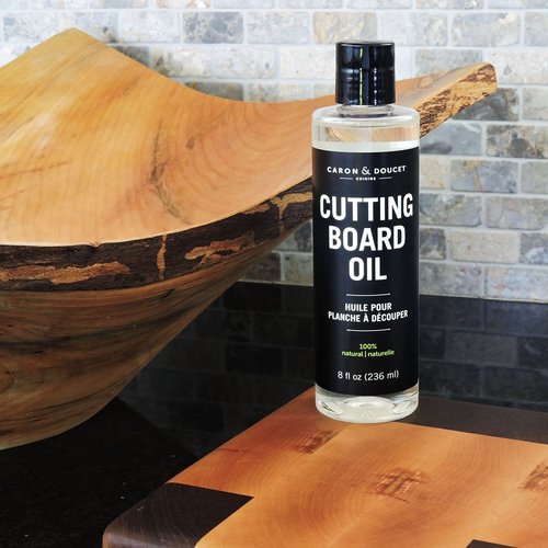 Caron & Doucet - Cutting Board & Butcher Block Conditioning & Finishing Oil | 100% Coconut Derived & Vegan, Best for Wood & Bamboo Conditioning & Sealing | Does NOT Contain Mineral Oil! 8 oz
