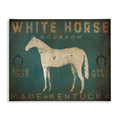 Stupell Industries 'White Horse Bourbon Vintage Sign', Canvas Art, 40 x 30 Inches, Easy to Hang and Sturdy, Made in USA, by Ryan Fowler