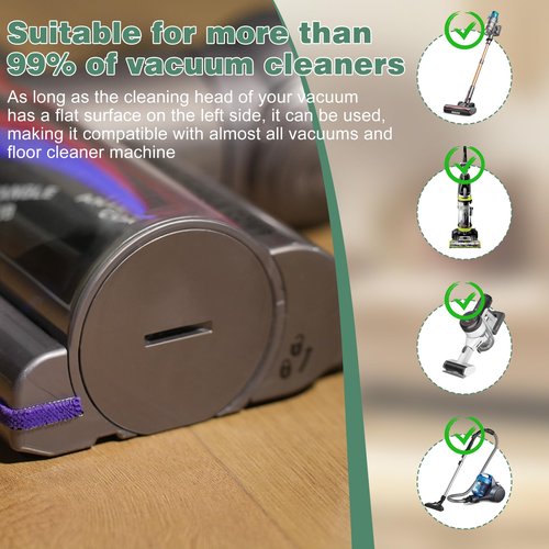 Bahuun Vacuum Cleaner Dust Display LED,Compatible with Dyson & All Vacuum Cleaners,Reveal Microscopic Dust & Illuminate Invisible Pet,Cat,Dog Fur,Vacuum Accessories Upgrade Vacuum Attachments (Black)