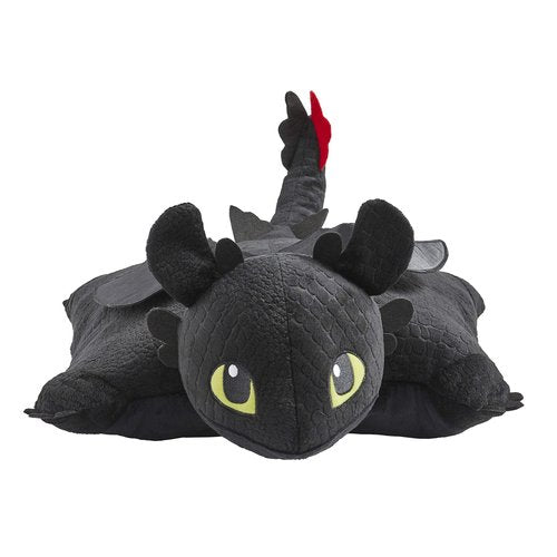 Pillow Pets 16 inch How to Train Your Dragon Toothless Stuffed Animal, NBCUniversal Plush Toy Gift for Kids