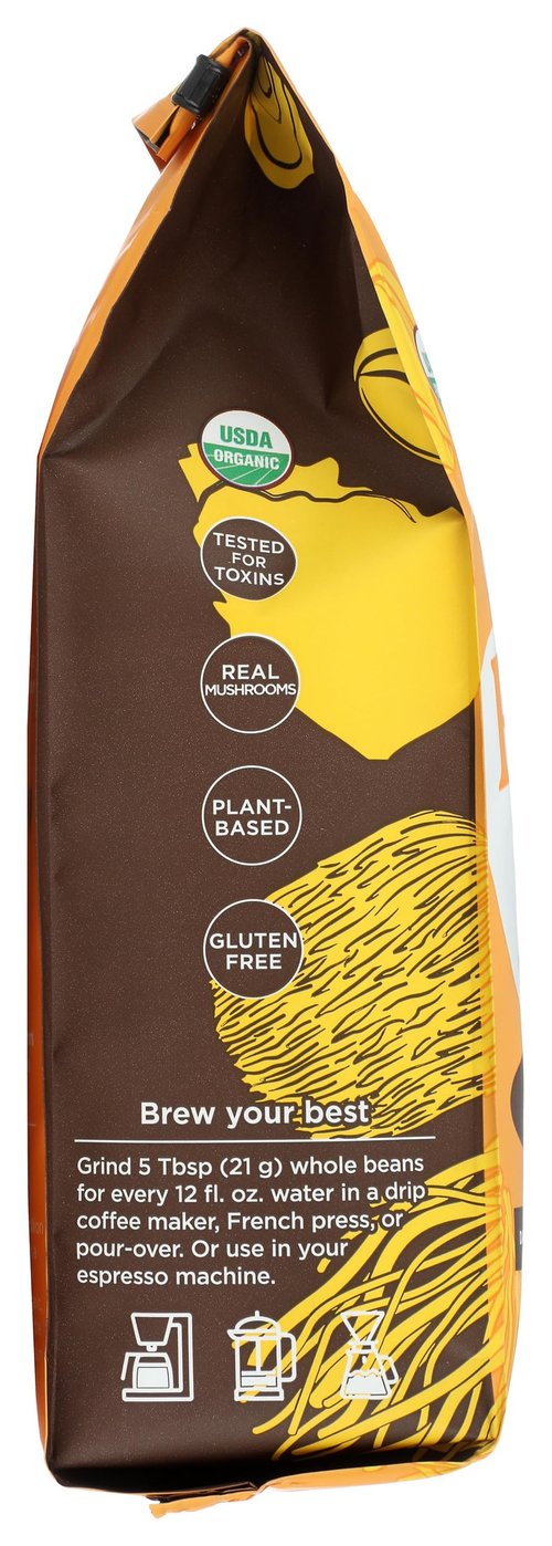 FOUR SIGMATIC Organic Lion's Mane Whole Bean Coffee, 10 OZ
