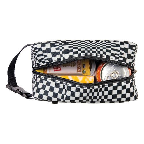 PackIt Freezable Snack Box, Checked Out, Built with EcoFreeze Technology, Collapsible, Reusable, Zip Closure with Buckle Handle, Designed For Work Snacks, Fresh Snacks On the Go, Adults, and All Ages
