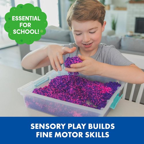 Educational Insights Pluffle® Mini 8-Pack - No Mess Sensory Bin Foam Set for Toddlers | Fun Table Filler for Ages 3+