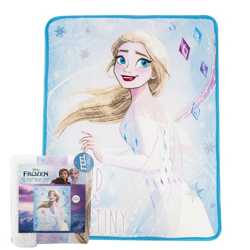 NORTHWEST Frozen Silk Touch Sherpa Throw Blanket, 40" x 50", Magical Destiny