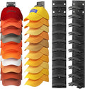 Hat Organizer by [Brand Name] - Holds Up to 20 Hats | 2-Pack Wall Rack with Strong Adhesive - Ideal for Baseball Caps (Black)