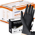 Schneider Nitrile Exam Gloves, Black Latex Free Powder Free Disposable Gloves for Medical, Cooking, Cleaning, and Food Prep (Large, 1000)