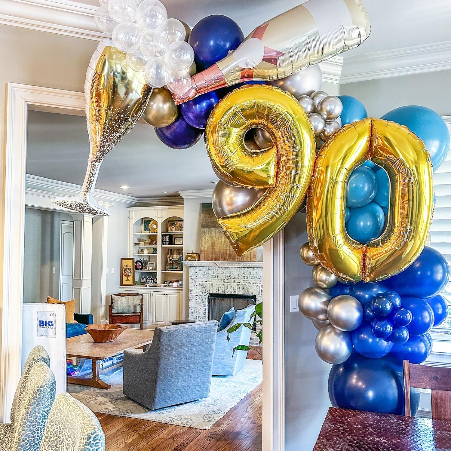 Voircoloria Navy Blue Balloons - 12-Inch Dark Blue Latex Party Balloons | 66-Pack for Celebrations