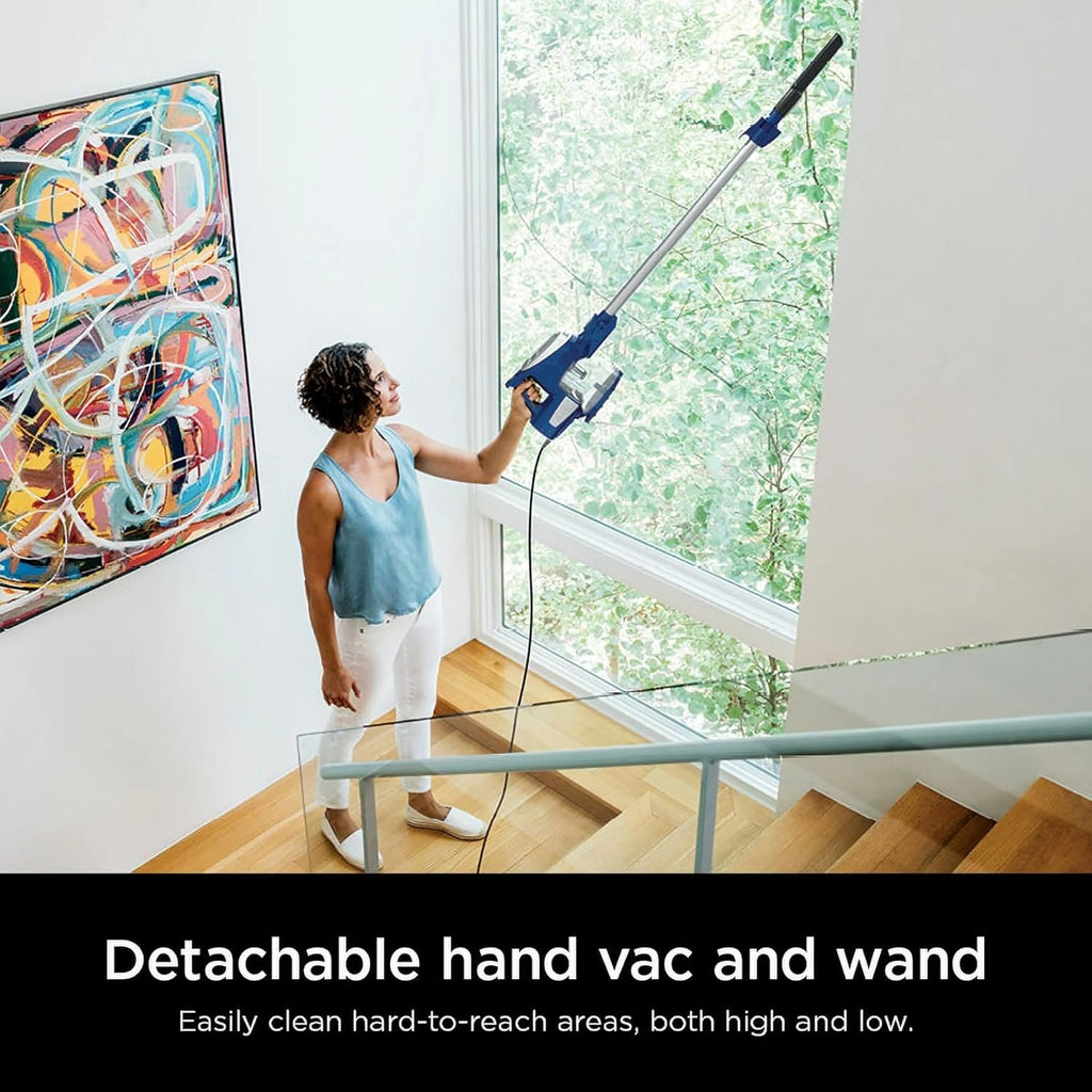Shark HV200 Rocket Corded Stick Vacuum - Lightweight, Bagless Design for Carpet & Hard Floors - Blue