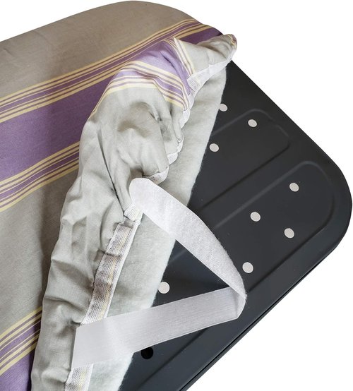 HOMZ Premium Replacement Cover & Pad - Standard Width Ironing Board, 13-15" W x 53-55" L, Purple Stripe