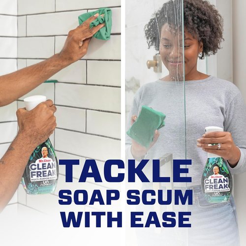 Mr. Clean Clean Freak Multi-Surface Cleaning Spray - Deep Cleaning Mist Starter Kit & Refill Bundle, 64 fl oz | Unstopables Fresh Scent