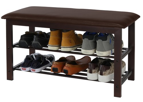 Simple Houseware Entryway Shoe Rack Bench Storage Organizer