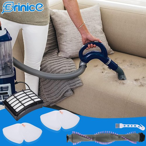 Erinice Filter Brush Roller Kit for Shark Navigator Lift Away Vacuum NV350 NV351 NV352 NV355 NV356 NV356E NV357 NV358 NV360 UV440 Replacement Parts, 1 HEPA Filter + 2 Foam & Felt Filter + Brush Roller