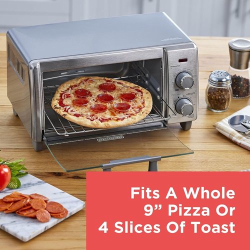 BLACK+DECKER Crisp 'N Bake Air Fry Oven - 5-in-1 Convection Toaster, Medium Capacity, Stainless Steel