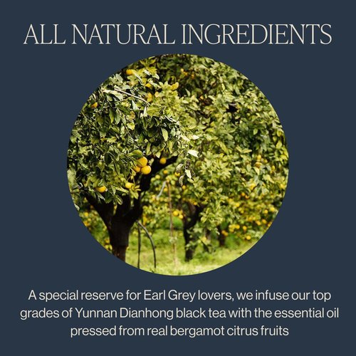 Rishi Tea Earl Grey Supreme Tea - Organic, Caffeinated Loose Leaf Tea with Bergamot Oil and Top Grade Yunnan Black Tea - 16 Ounces, 50+ Servings