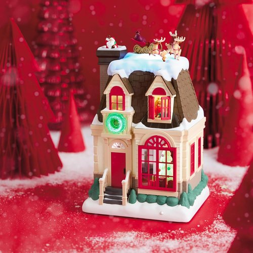 Hallmark Keepsake Christmas Tabletop Decoration - 2025 Up On The Housetop Musical With Light & Motion