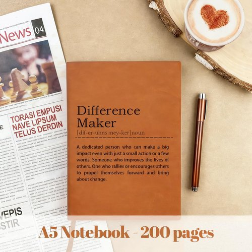 iAOVUEBY Thank You Gifts for Women, Teacher Appreciation Gifts, Employee Appreciation Gift for Coworkers Employees Teacher Nurse Secretary Mentor Leader with Difference Maker Journal