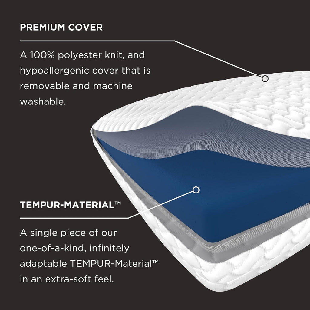 Tempur-Pedic TEMPUR-Cloud Pillow - Ultimate Comfort for Sleep | Standard Size, White