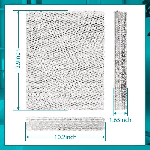 HASMX 1-Pack HC26E1004 Humidifier Filter Replacement Pad for Honeywell HE200A, HE260A, HE260B, HE265A, HE265B, ME360, HE360A, HE360B, HE365A Humidifier Wicking Filter - Dimensions: 10" x 13" x 1-5/8"