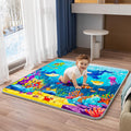 Skiennix Baby Play Mat - Thickened Waterproof & Non-Slip Crawling Mat | 50x50 Foldable Sea World Design
