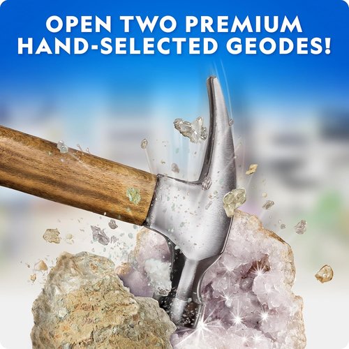 National Geographic Rock Collection Box - 300+ Gemstones, Crystals & Geodes Science Kit for Kids