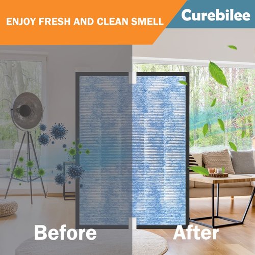 MSA3 True HEPA Filter Replacement Compatible with MSA3/MSA3S Membrane Solutions 3-in-1 Air Cleaner Purifier, 2 Pack