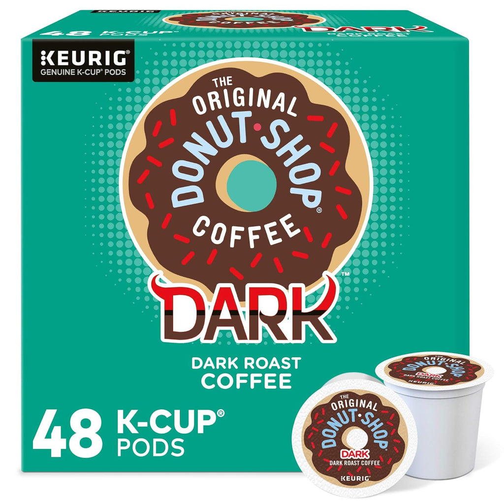 Original Donut Shop Coffee - Dark Roast K-Cup Pods | Single Serve, 48 Count for Rich Flavor